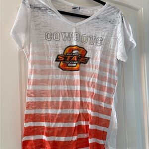 Cowboys Shirt - White and Orange
